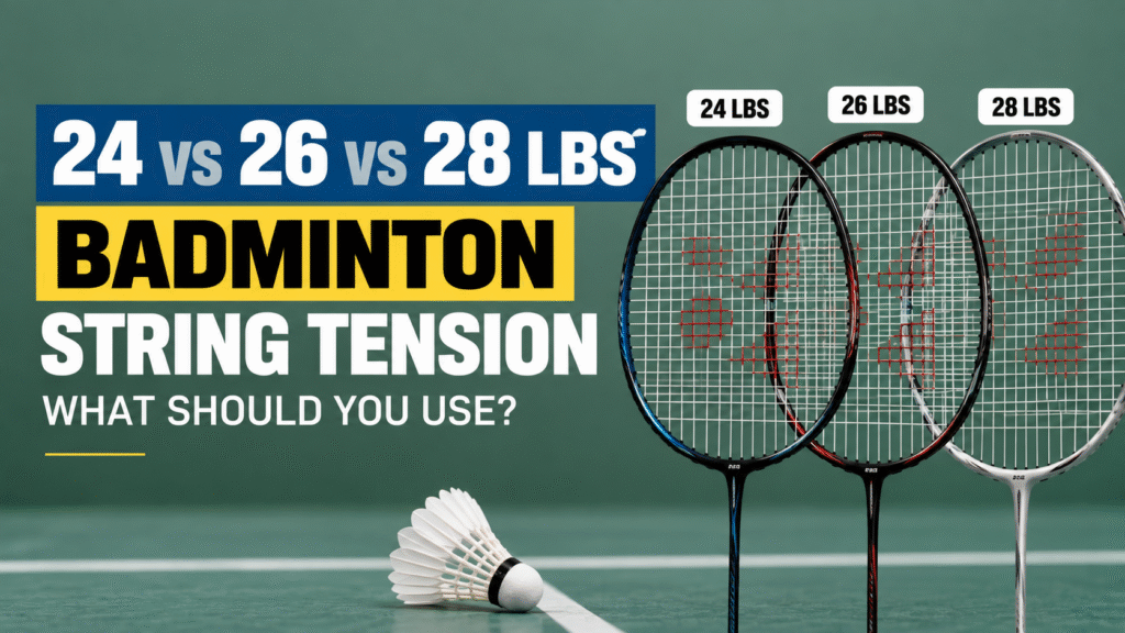 24 vs 26 vs 28 lbs: What Badminton String Tension Should You Use?