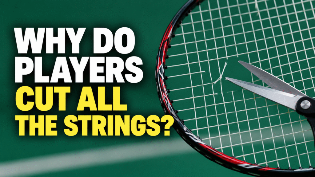 Why Do Badminton Players Cut All Their Racket Strings After Just One Breaks?